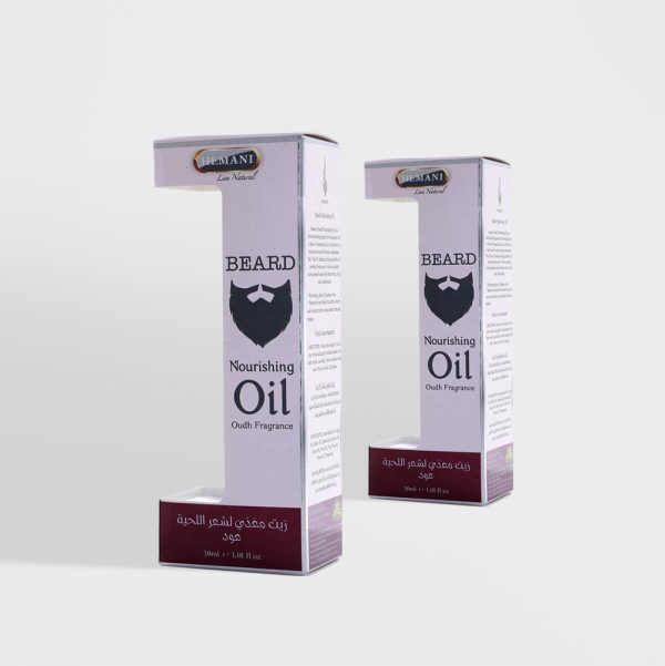 beard oil die cut boxes